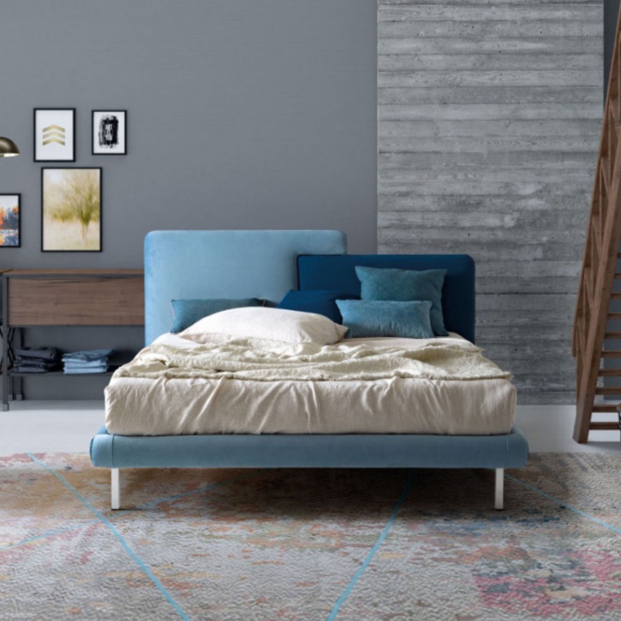 Pat matrimonial cu tapiterie Le Comfort, Together